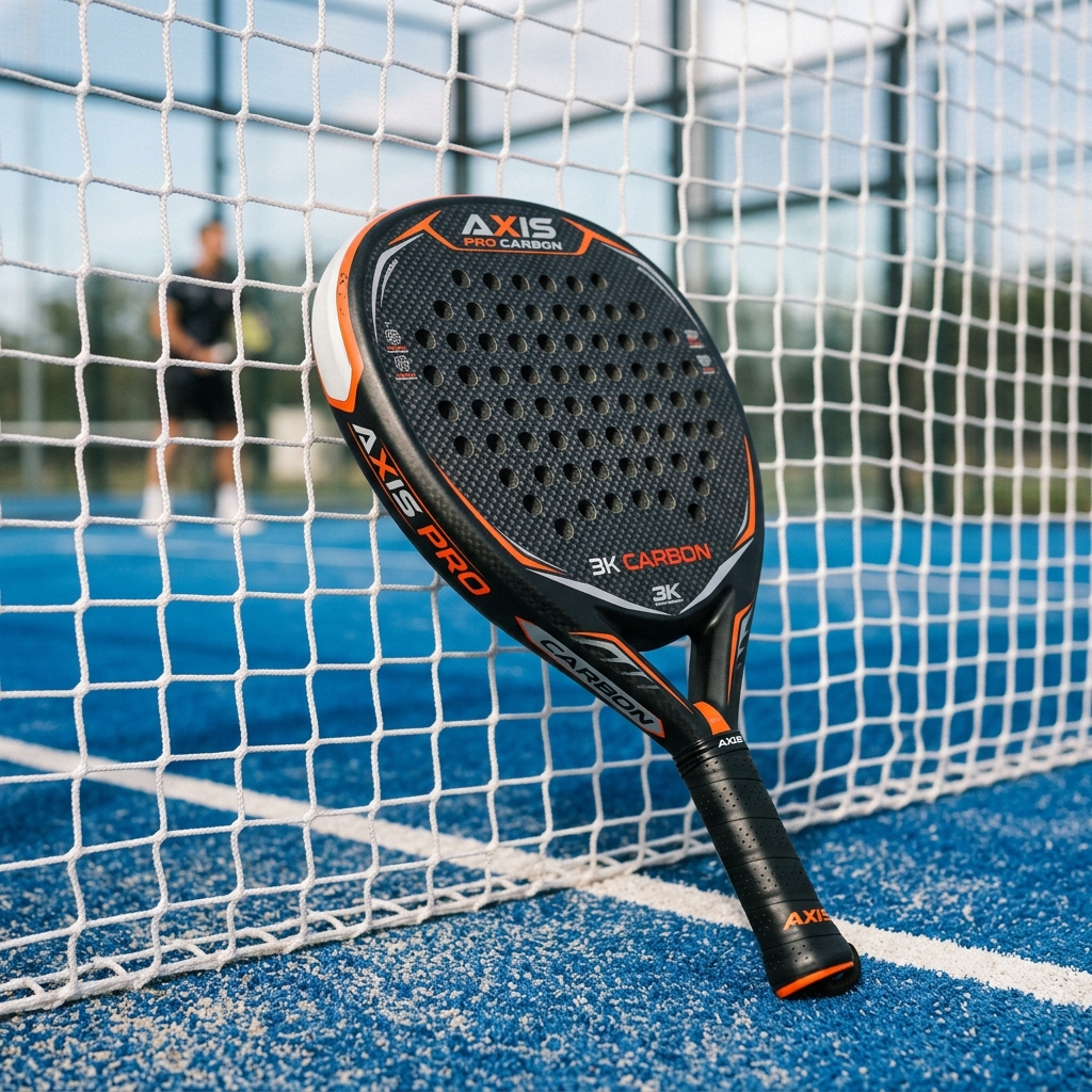 Close-up of premium Padel racket